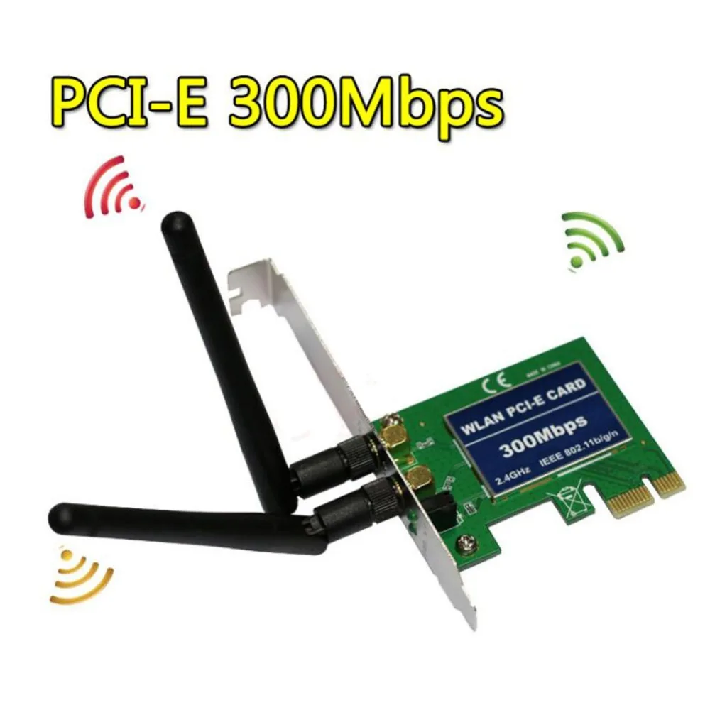 Buyincoins PCIe Экспресс Настольная Встроенная беспроводная сетевая карта 300 Мбит/с