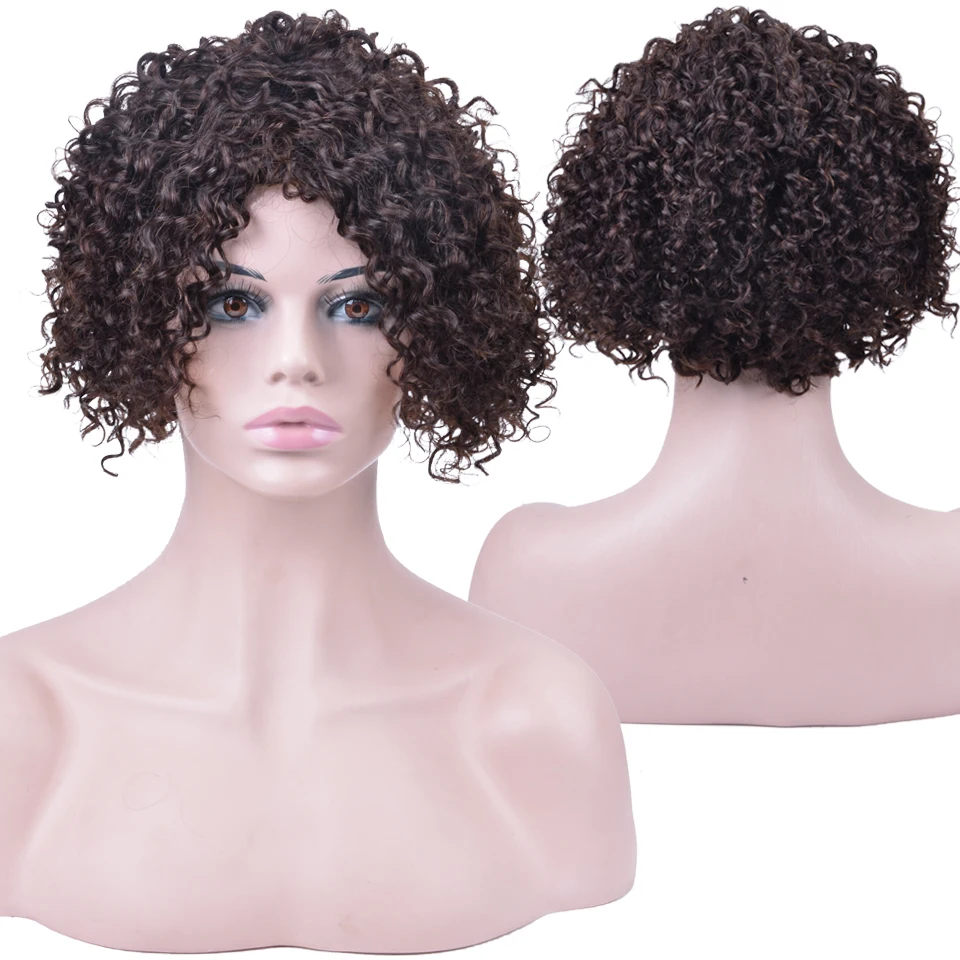 

Jerry Curly Human Hair Wigs For Black Women Brazilian Remy Hair Human Hair Wigs 150% Density Human Hair Wig