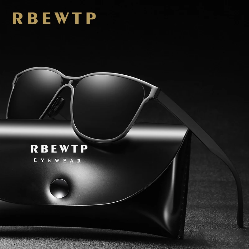 

RBEWTP Design Retro Vintage Men's Cat eye Polarized Sunglasses Driving Sun Glasses oculos Male Eyewear Accessories For Men/Women