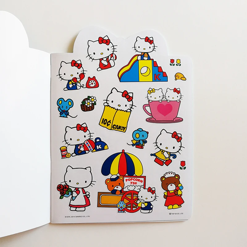 Hello kitty модные наклейки книги полный набор из 5 книг для маленьких детей/Детские Веселые книги 32k Kawaii Подарки для детей