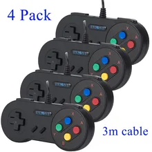 Exlene 4 шт 3 м snes игровой контроллер USB игровая джойстик Нинтендо SNES геймпад для Windows PC