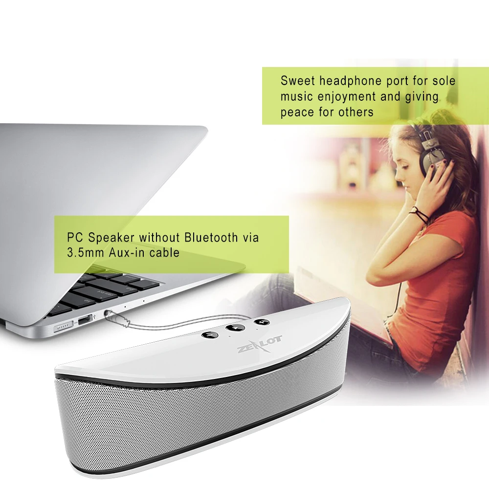 Zealot S2 Hifi портативный Bluetooth 4 0 беспроводной динамик поддержка tf карты/usb накопитель