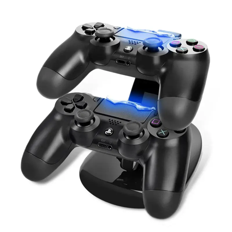 

Drop shipping USB Dual Gamepad Charger Controller Game Controller Power Supply Charging Station Stand For Sony Playstation 4 PS4
