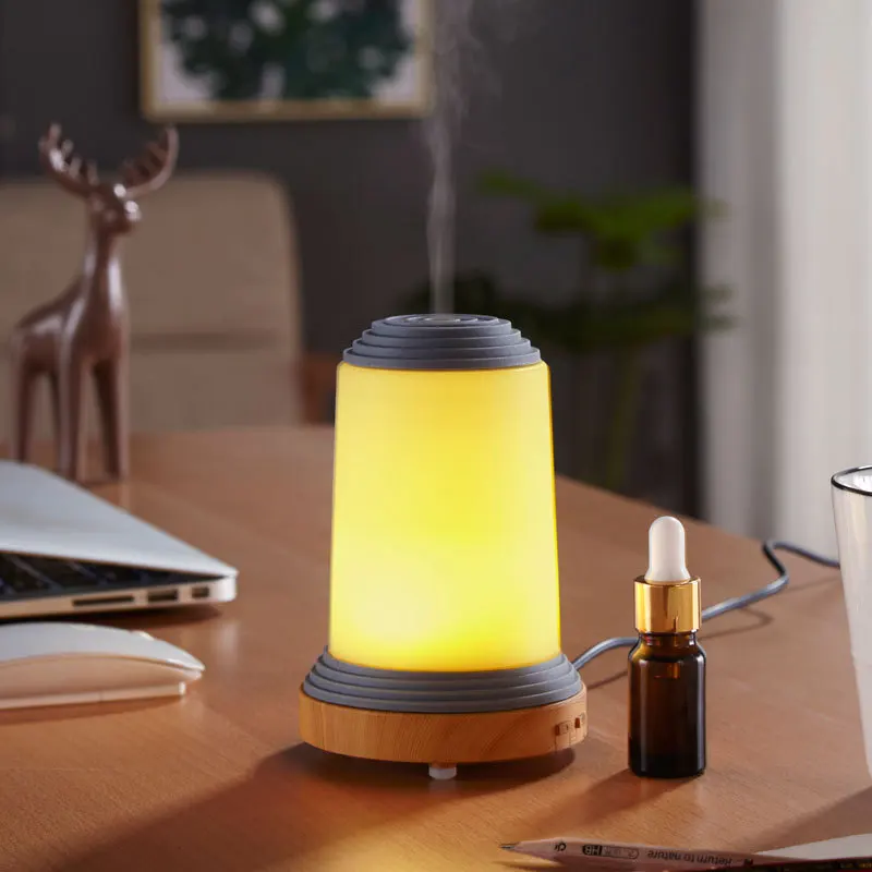 LED Lamp Air Ultrasonic Humidifier for Home Essential Oil Diffuser