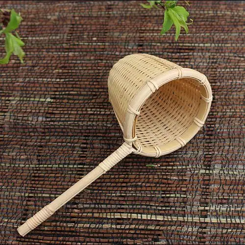 

nature Bamboo Tea Strainer Filter Colander Infuser Hand Made Weave Crafts Novelty Tea Tool Kung Fu Tea Gadgets Gift