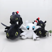 22cm 33cm 40cm 55cm How to train your dragon Toothless Light Fury Stuffed Plush Toys Soft