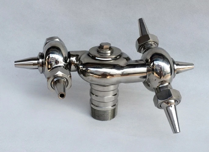 

360 degree tank wash nozzle, Hygienic stainless steel double rotating tank washer, rotating tank washing spray nozzle