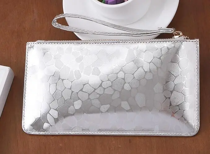 

2016 hot marque women femme long wallet purse zip clutch handbag with wrist band ultra-thin carteira mujer feminina phone bags