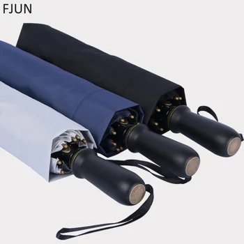 

New oversized big umbrella business men double 3 folding advertising umbrella wholesale custom LOGO guarda chuva large paraguas