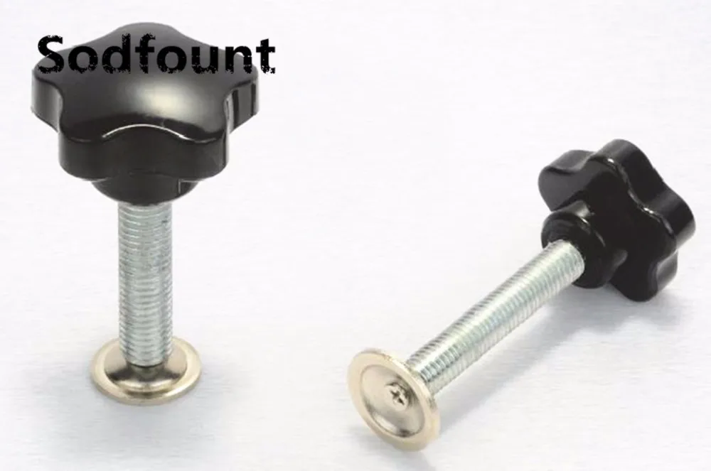 M6 M8 M10 Clamping Screw Knob Male Thread Star Head Plastic Grip Handle 10-20pcs