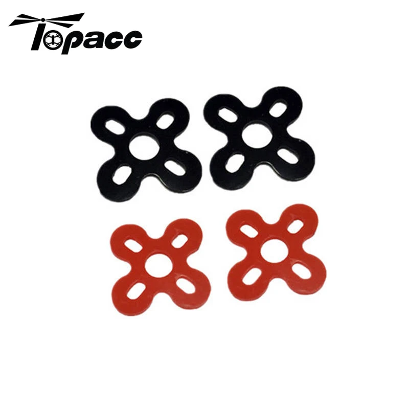

Hot Sale Black Red 4pcs Silica Gel Anti-vibration Motor Pad Damper Motor Vibration Damping For RC Multirotor Motor