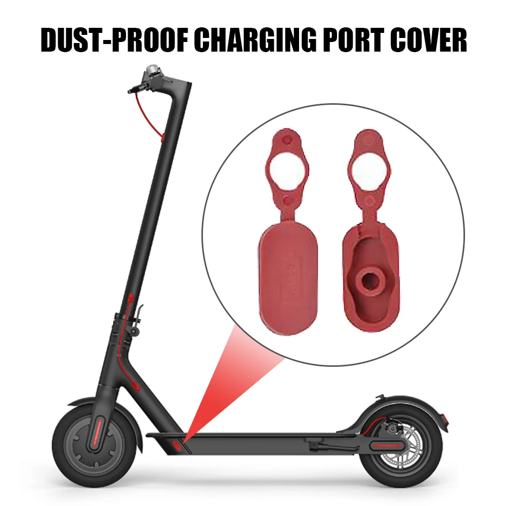 Perfect Charging Hole Cover with Charging Line and Charging Port for Xiaomi Mijia M365 Electric Scooter Replacement Bike Accesoory 12