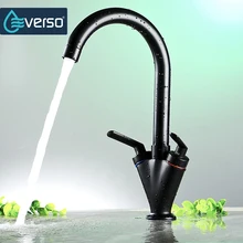 Everso Кухня раковина кран черный Кухня кран, кран питьевой воды Кухня смесителя torneira