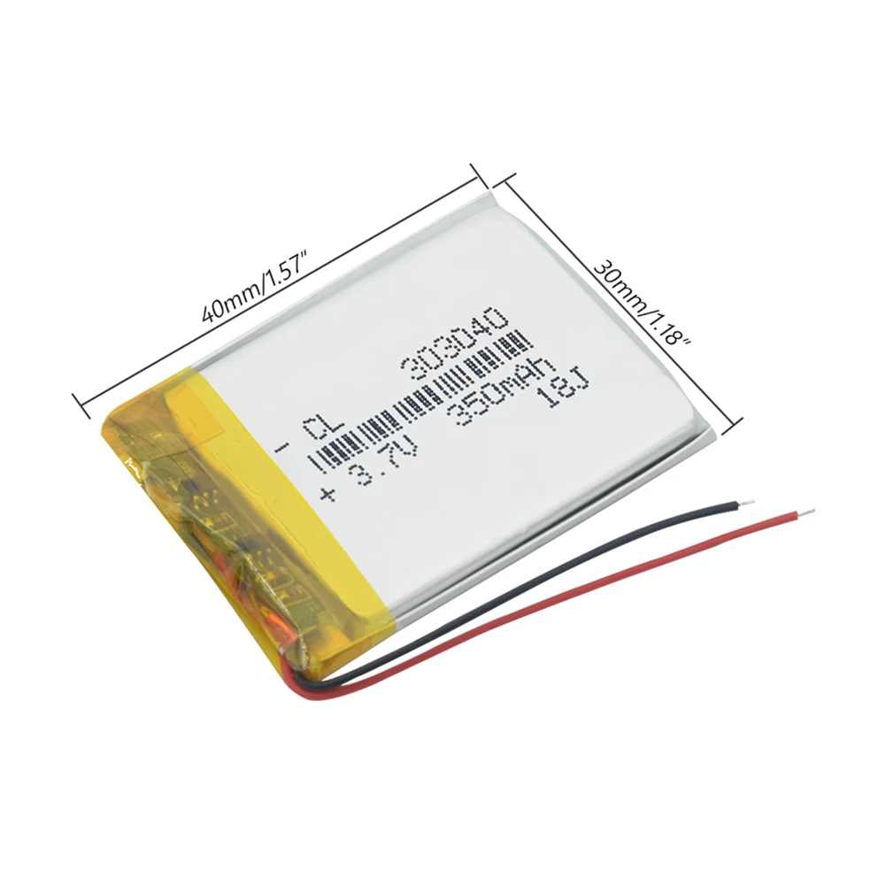 Перезаряжаемая батарея 3,7 в 350 мАч Lipo 303040 литий-полимерная литий-ионная батарея Lipo ячеек для MP3 MP4 gps медицинского устройства - Цвет: 1 Pc