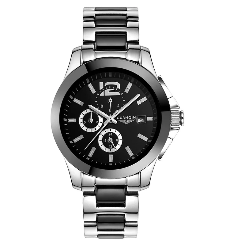 

GUANQIN GQ50005 Luxury Brand Men Mechanical Watch Sapphire Steel Men Ceramic Watch Clock Male Wristwatch Relogio Masculino Reloj