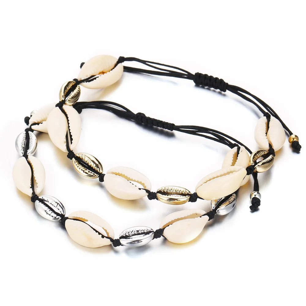 

ASHMITA 2019 Hawaiian Natural Shell Braided Bracelet Bohemia Gift For Women Men Beach Fashion Jewelry Bracelets Easter