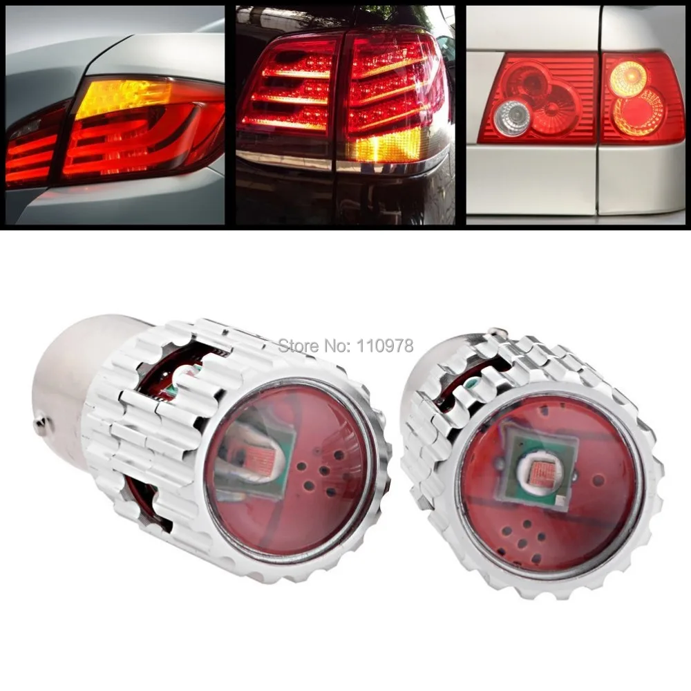 

2 pcs 25W Amber 7057 BAU15s PY21W CREE XP-E Chips LED Proector Lens Turn Signal Lamp Bulb For Honda Huyndai Infiniti Kia Nissan