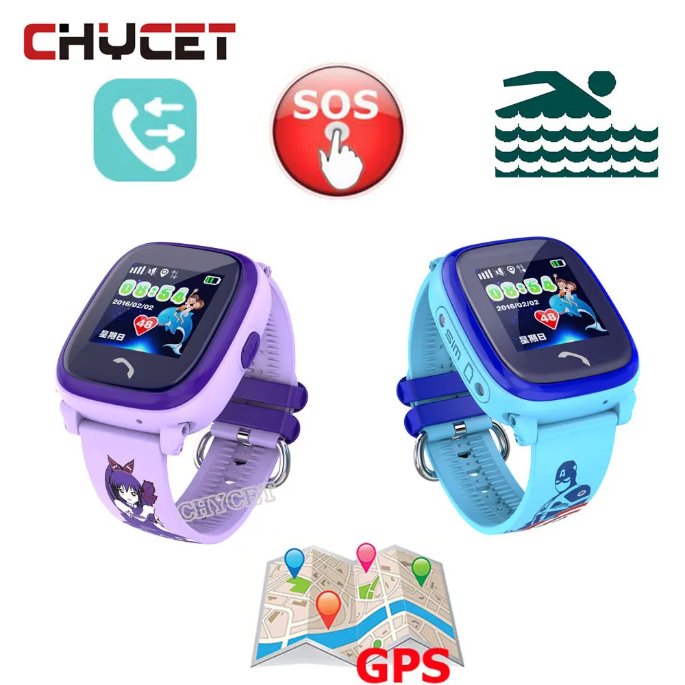 

Waterproof DF25 Smart Watch Children GPS Swim touch phone SOS Call Location Device Tracker Kids Safe Anti-Lost Monitor Watch