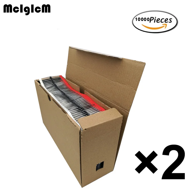 McIgIcM 10000 шт. диод DO-41 1N4001 1N4004 1N4007 UF4007 FR107 1N5817 1N5819 SR160 HER107 SF18 HER108