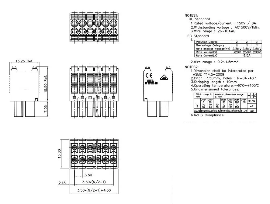 4pin f24pin fmcd 1,5 3-st-3, 5-1738814 phoenix degson
