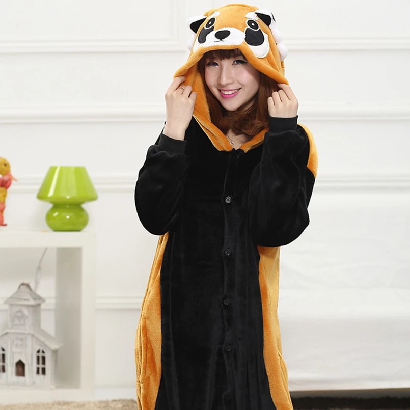 Животные кигуруми белка костюм енота взрослый Девочка Дети Onesie фланель Хэллоуин Женщины аниме-комбинезон Маскировка цельный костюм - Цвет: Прозрачный