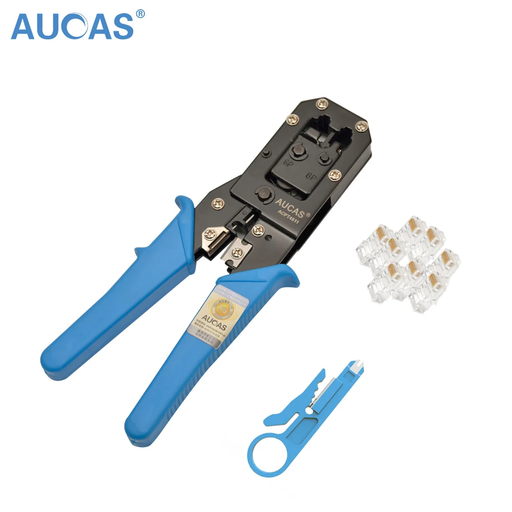 

High Quality Cat6 Cat5 RJ45 Cable Crimper Wire Stripper Pliers Network Tool Kit Multifunction Cable Crimper Stripping Plier set