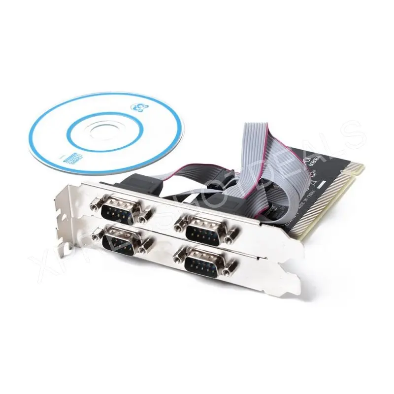 

PCI 4 Ports RS232 9 Pin Ports Serial PCI Expansion Card
