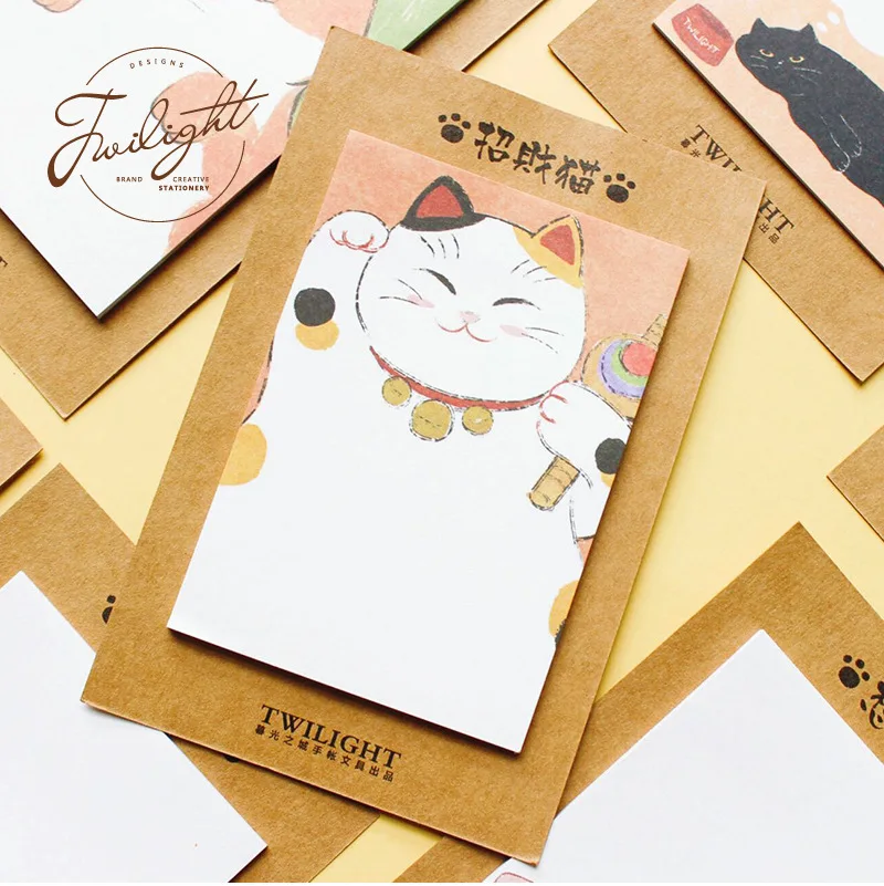 

1Set Memo Pads Sticky Notes Kawaii Cute Pet travel Paper Notepad diary Scrapbooking Stickers Office School stationery Notepads