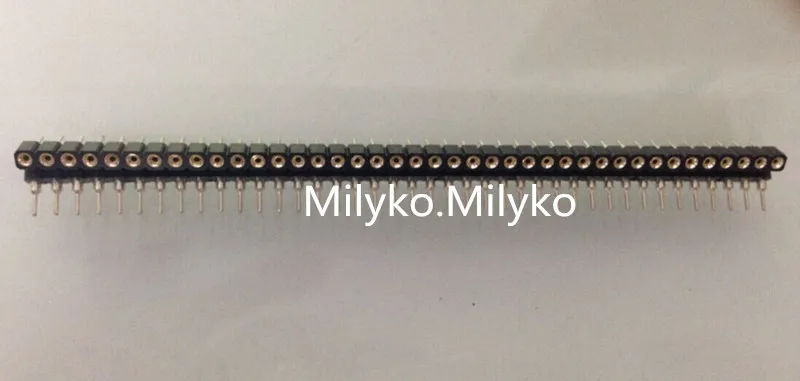 100PCS/LOT 1x40 Pin 2.54MM Round Female Header connector ROHS |