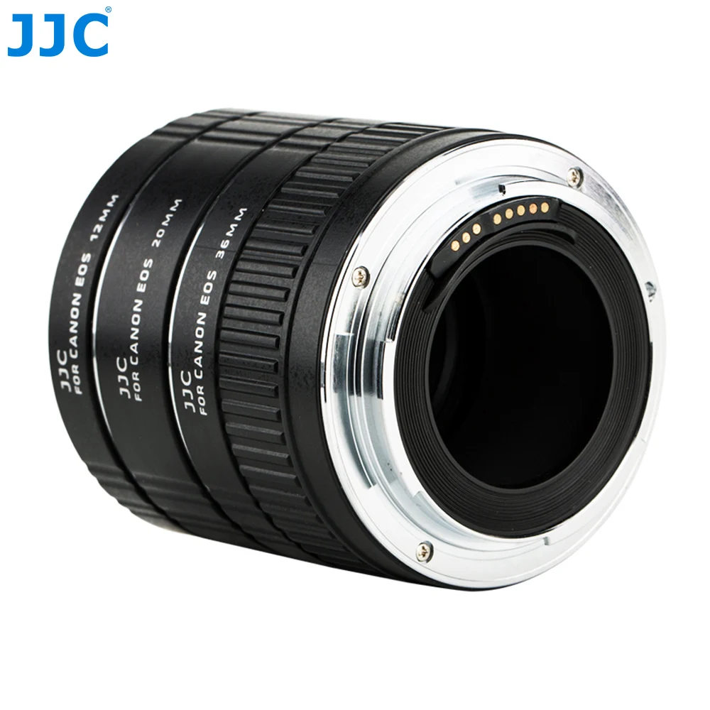 JJC Автоматическая удлинительная трубка объектива 12 мм 20 мм 36 мм наборы переходное кольцо для CANON EOS Body EF EF-S крепление Объективы для фотоаппаратов