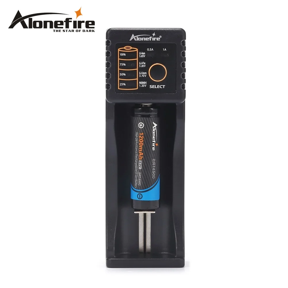 Alonefire MC100 18650 Батарея Зарядное устройство для 26650 16340 CR123 LiFePO4 1.2 В Ni-MH Ni-Cd Rechareable Батарея № 5 В выход