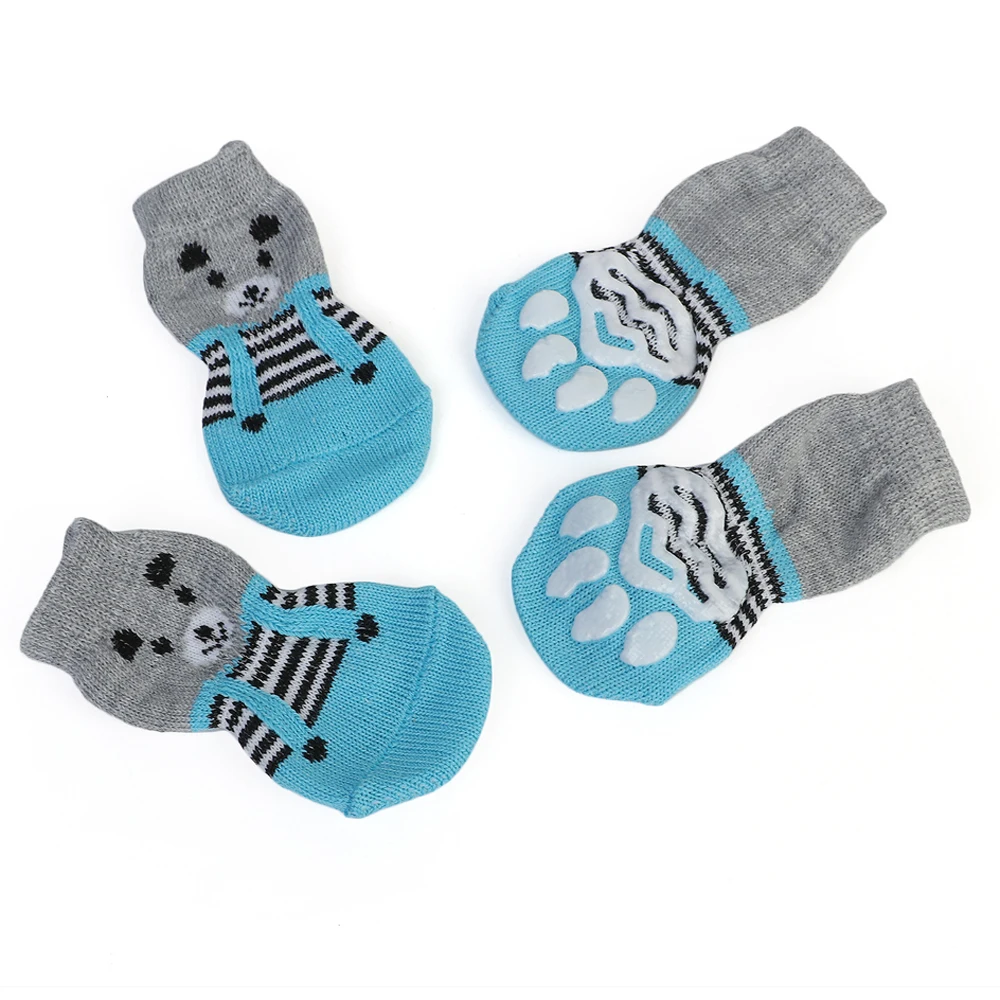 1 пара, креативные куртки для кошек, носки для кошек, носки для собак, тяговый контроль, для домашней одежды, L/M/S, одежда для кошек, разные цвета, s m l 4 - Цвет: Blue gray