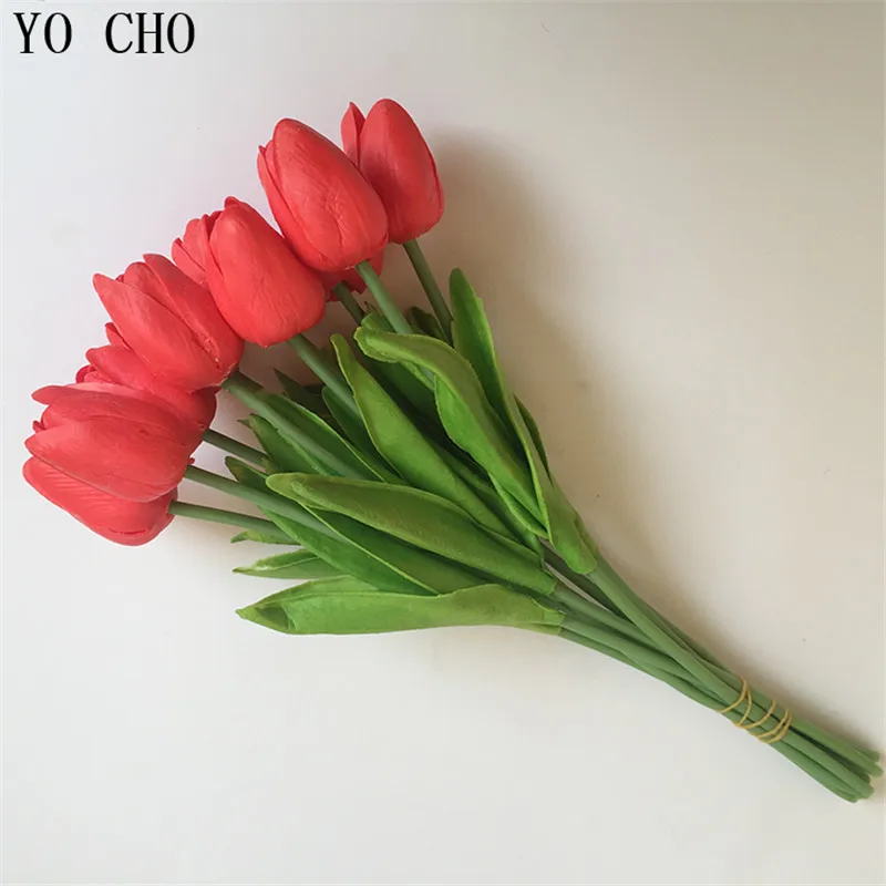 YO CHO 21 шт./лот искусственный цветок букет невесты сделай сам настоящие сенсорные