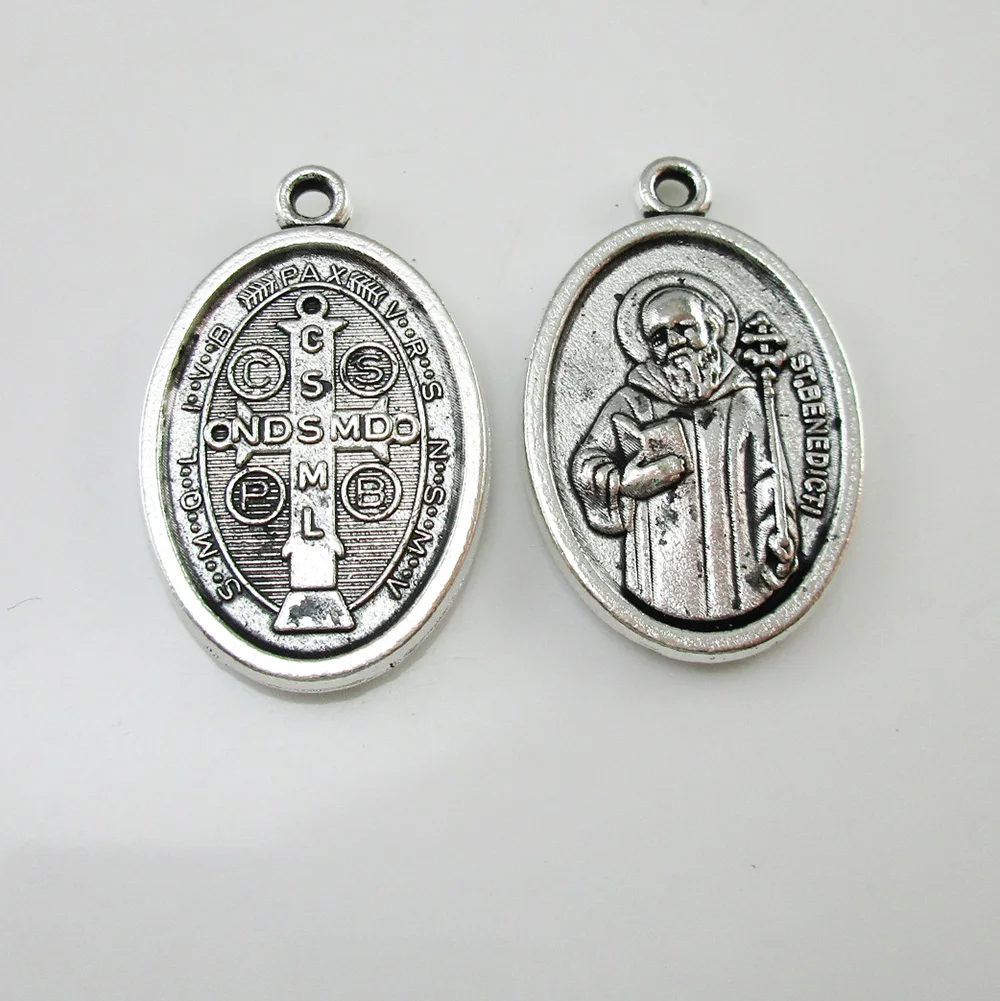 

100pcs of St. Benedict Medal San Benito Cruz Medalla Blessed Pendant