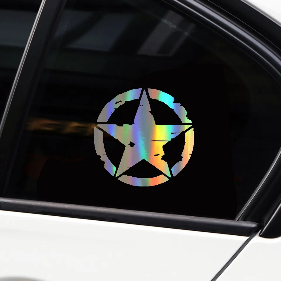 Anycuros ARMY Star Graphic Decals Motorcycle Car Stickers Vinyl Car-styling 15cm15cm  (11)
