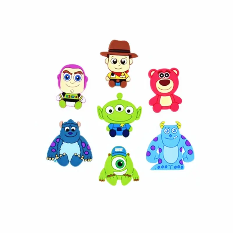 7 шт Woody Buzz Toy story Monster Bear мультяшный силиконовый чехол с плоской спинкой сделай сам