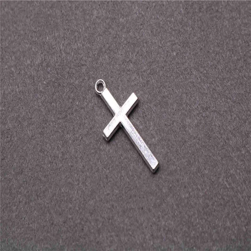 100 штук католической универсальной медали Mini Cross. Медаль из сплава с крестом