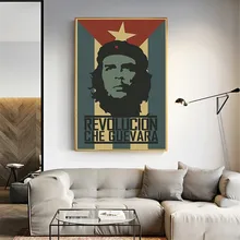 Famoso hombre de la Revolución Che Guevara historia del mundo lienzo cartel mural de pintura cuadro DE ARTE Vintage decoración del hogar Cuadros Decoración