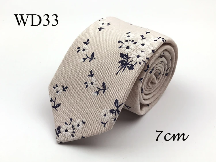 Новое поступление 3D печать высокого качества цветочные хлопковые галстуки для мужчин