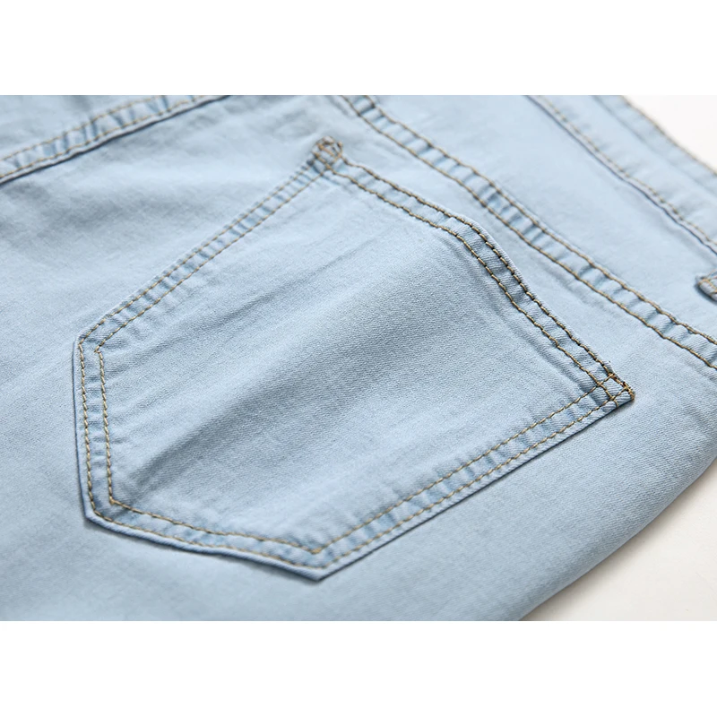 Blue Ripped Distressed Denim Short Jeans 8 Blue Ripped Distressed Denim Short Jeans 8