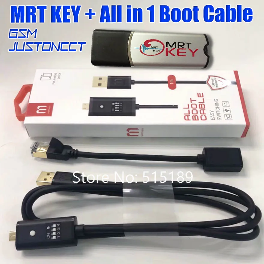 

MRT Dongle MRT Key Mobile Repairing Tools + All Boot Cable (EASY SWITCHING) + Micro USB To Type-C Adapter
