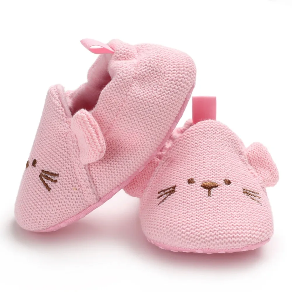 

Spring Baby Boy Girl First Walkers Cute Soft Soled Cartoon Mouse Infant Walking Shoes 0-18M