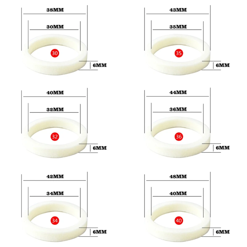 2 шт велосипедная Передняя Вилка Губка Кольцо Пены масла поглощать уплотнение 30/32/34/35/36/38/40 мм