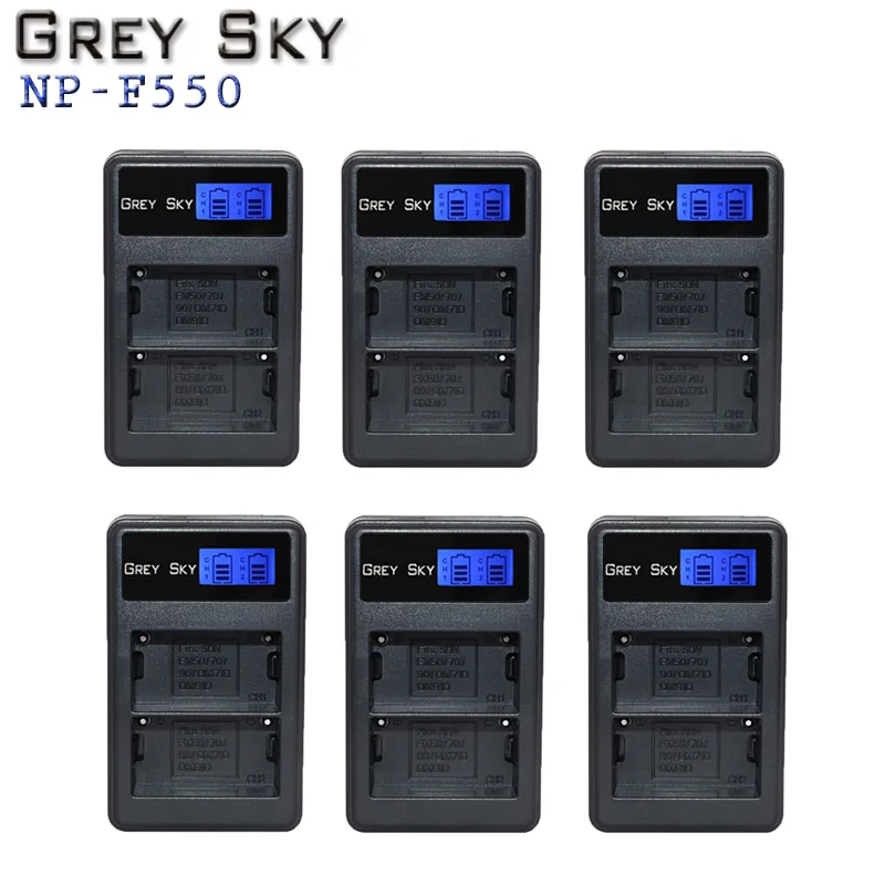 

NP-F550 NP-F530 NPF550 F570 LCD dual/Single Charger for Sony NP-F570 CCD-SC55 CCD-TRV81 DCR-TRV210 MVC-FD81 NP-F730 NP-F750 Hi-8