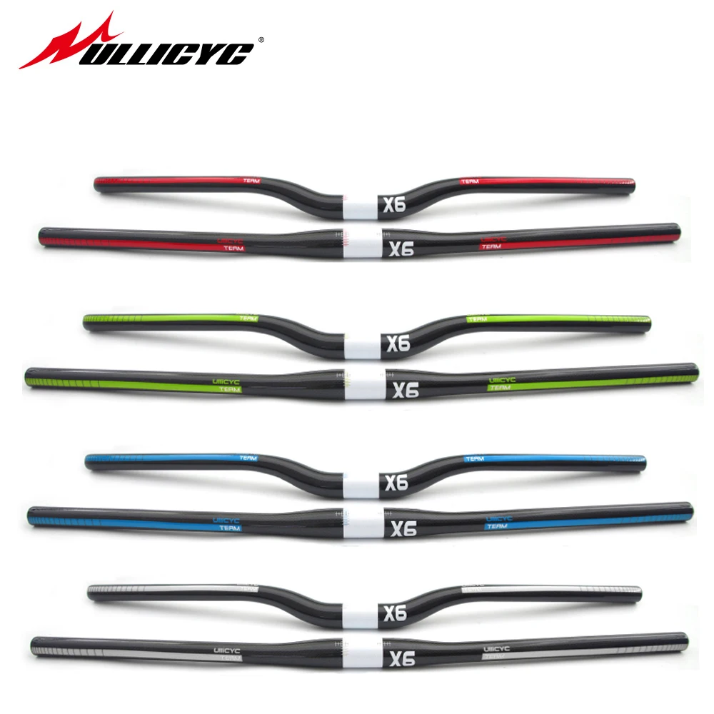 EC90 Carbon MTB Bike Curve Riser//Flat Handlebar UD Matte 600-760mm Longest