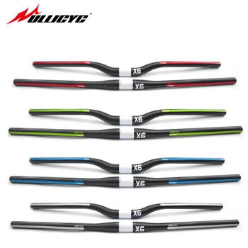 

X6 handlebar mountain bike bicycle handlebar carbon handlebar MTB 3k glossy 31.8*600-720mm swallow-shaped handlebar CB356
