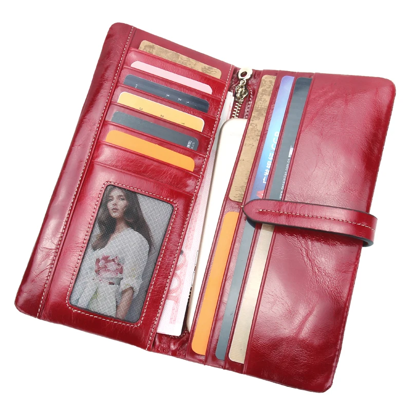 Кошелек женский роскошный брендовый из натуральной кожи|carteira feminina|coin pocketwallet long |