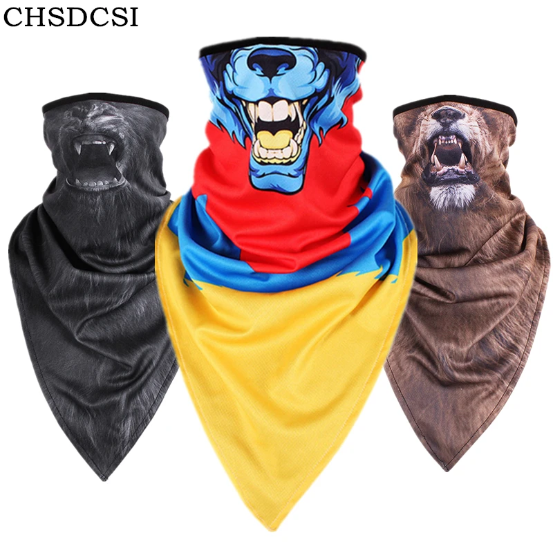 

CKAHSB Cycling Summer Multifunction Outdoor Accessories Face Masks Neck Bicycle Men Sports Balaclava UV Half Dust Face Cover