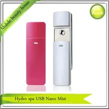USB Rechargeable 9ML Big Water Tank Facial Beauty Ion Nano Handy Mist Spray Face Sauna Steamer