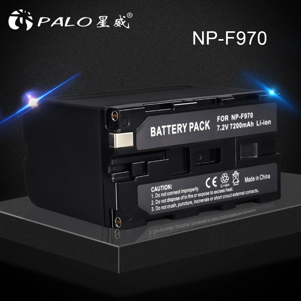 PALO 1 шт. 7 2 В 7200 мАч NP-F960 NP-F970 NP F960 F970 F950 камера батарея для Sony PLM-100 CCD-TRV35 MVC-FD91 MC1500C L10 |